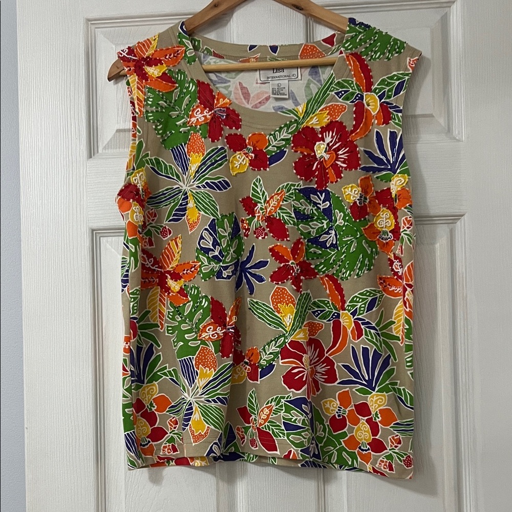 Vibrant Floral Tank Top